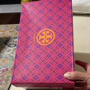 Tory Burch Pink and Purple Geometric Box